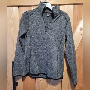 Women's Eddie Bauer Gray Quarter-Zip Sweater